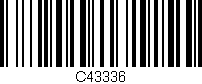 Código de barras (EAN, GTIN, SKU, ISBN): 'C43336'