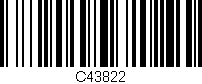 Código de barras (EAN, GTIN, SKU, ISBN): 'C43822'