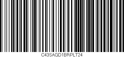 Código de barras (EAN, GTIN, SKU, ISBN): 'C43SAGD1BRPLT24'