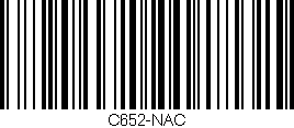 Código de barras (EAN, GTIN, SKU, ISBN): 'C652-NAC'