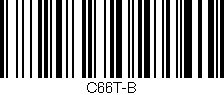 Código de barras (EAN, GTIN, SKU, ISBN): 'C66T-B'