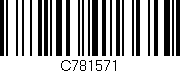 Código de barras (EAN, GTIN, SKU, ISBN): 'C781571'