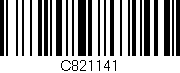 Código de barras (EAN, GTIN, SKU, ISBN): 'C821141'