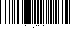 Código de barras (EAN, GTIN, SKU, ISBN): 'C8221181'