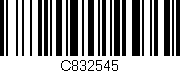 Código de barras (EAN, GTIN, SKU, ISBN): 'C832545'