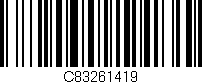 Código de barras (EAN, GTIN, SKU, ISBN): 'C83261419'