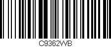 Código de barras (EAN, GTIN, SKU, ISBN): 'C9362WB'
