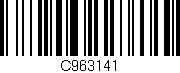 Código de barras (EAN, GTIN, SKU, ISBN): 'C963141'