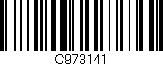 Código de barras (EAN, GTIN, SKU, ISBN): 'C973141'