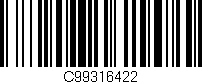 Código de barras (EAN, GTIN, SKU, ISBN): 'C99316422'