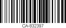 Código de barras (EAN, GTIN, SKU, ISBN): 'CA-832397'