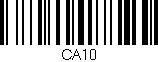 Código de barras (EAN, GTIN, SKU, ISBN): 'CA10'
