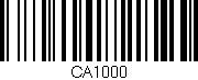 Código de barras (EAN, GTIN, SKU, ISBN): 'CA1000'