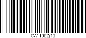 Código de barras (EAN, GTIN, SKU, ISBN): 'CA1108Z(13'