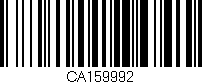 Código de barras (EAN, GTIN, SKU, ISBN): 'CA159992'