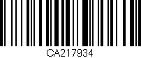 Código de barras (EAN, GTIN, SKU, ISBN): 'CA217934'
