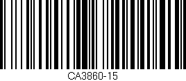 Código de barras (EAN, GTIN, SKU, ISBN): 'CA3860-15'