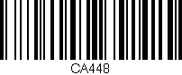 Código de barras (EAN, GTIN, SKU, ISBN): 'CA448'