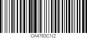 Código de barras (EAN, GTIN, SKU, ISBN): 'CA4783C1(2'
