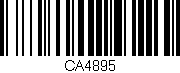 Código de barras (EAN, GTIN, SKU, ISBN): 'CA4895'
