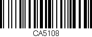 Código de barras (EAN, GTIN, SKU, ISBN): 'CA5108'