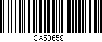 Código de barras (EAN, GTIN, SKU, ISBN): 'CA536591'