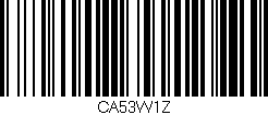 Código de barras (EAN, GTIN, SKU, ISBN): 'CA53W1Z'