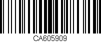 Código de barras (EAN, GTIN, SKU, ISBN): 'CA605909'