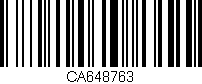 Código de barras (EAN, GTIN, SKU, ISBN): 'CA648763'