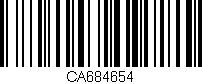 Código de barras (EAN, GTIN, SKU, ISBN): 'CA684654'