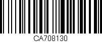 Código de barras (EAN, GTIN, SKU, ISBN): 'CA708130'