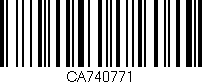 Código de barras (EAN, GTIN, SKU, ISBN): 'CA740771'
