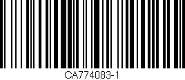 Código de barras (EAN, GTIN, SKU, ISBN): 'CA774083-1'