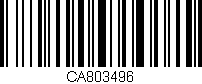 Código de barras (EAN, GTIN, SKU, ISBN): 'CA803496'