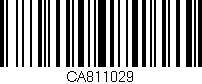 Código de barras (EAN, GTIN, SKU, ISBN): 'CA811029'