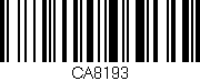 Código de barras (EAN, GTIN, SKU, ISBN): 'CA8193'