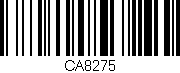 Código de barras (EAN, GTIN, SKU, ISBN): 'CA8275'