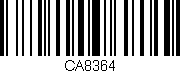Código de barras (EAN, GTIN, SKU, ISBN): 'CA8364'