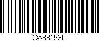 Código de barras (EAN, GTIN, SKU, ISBN): 'CA881930'
