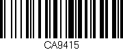 Código de barras (EAN, GTIN, SKU, ISBN): 'CA9415'