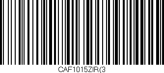 Código de barras (EAN, GTIN, SKU, ISBN): 'CAF1015ZIR(3'