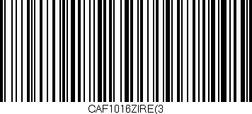 Código de barras (EAN, GTIN, SKU, ISBN): 'CAF1016ZIRE(3'