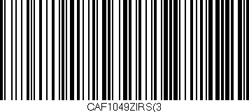 Código de barras (EAN, GTIN, SKU, ISBN): 'CAF1049ZIRS(3'