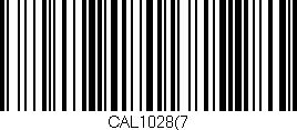 Código de barras (EAN, GTIN, SKU, ISBN): 'CAL1028(7'