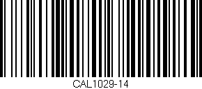 Código de barras (EAN, GTIN, SKU, ISBN): 'CAL1029-14'