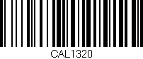 Código de barras (EAN, GTIN, SKU, ISBN): 'CAL1320'