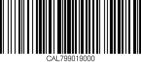Código de barras (EAN, GTIN, SKU, ISBN): 'CAL799019000'