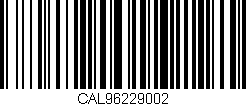 Código de barras (EAN, GTIN, SKU, ISBN): 'CAL96229002'