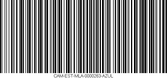 Código de barras (EAN, GTIN, SKU, ISBN): 'CAM-EST-MLA-0000263-AZUL'
