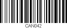 Código de barras (EAN, GTIN, SKU, ISBN): 'CAN042'